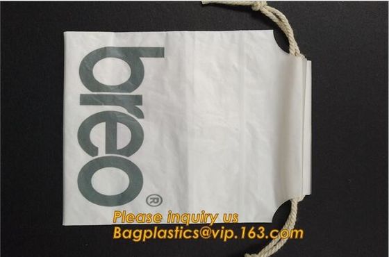 DIY drawstring christmas gift bag,Printed Plastic Drawstring Bag,custom printed small apple quality plastic drawstring b