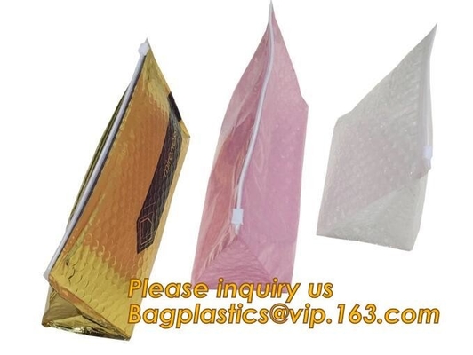 Cosmetic Pink Slider Padded Bag/Silver k Bag With Bubble,Padded Envelopes Cheap Aluminium Foil k Holographic