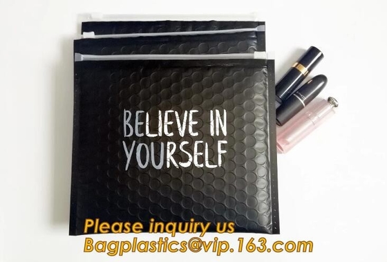 Cosmetic Pink Slider Padded Bag/Silver k Bag With Bubble,Padded Envelopes Cheap Aluminium Foil k Holographic