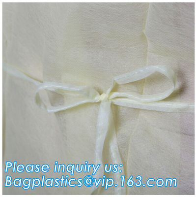 Non-woven Medical White Coveralls,Disposable Medical Waterproof Isolation Gown,  00:41  Medical Disposable Chemical Prot