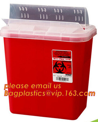 Plastic Disposable Medical Sharps Containers, Kenya safety box for needle/medical waste sharp container, Medical Plastic