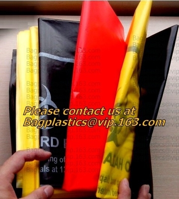 Plastic Bags, Biohazard Bags, Red Biohazard Waste Bags, Medical Waste Bag, Infectious Bags, Securely Contain Hazardous