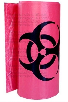 Plastic Bags, Biohazard Bags, Red Biohazard Waste Bags, Medical Waste Bag, Infectious Bags, Securely Contain Hazardous