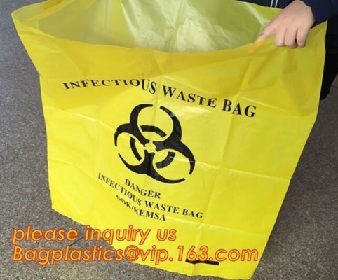plastic biohazard medical waste bag, Biohazard Bags, Medical Waste Bags, Clinical Waste Bags LDPE medical plastic