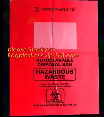 plastic biohazard medical waste bag, Biohazard Bags, Medical Waste Bags, Clinical Waste Bags LDPE medical plastic