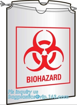 Super Jumbo Large Drawstring Autoclavable Biohazard Bags, Thick Polyethylene Bag, Polypropylene Bag Steam Sterilization