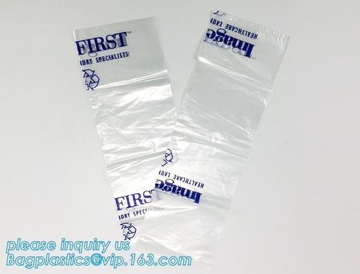 biodegradable biohazard bag/Recycled garbage bag, Polyethylene Biohazard Printed Clear Plastic k Specimen Bags Wit