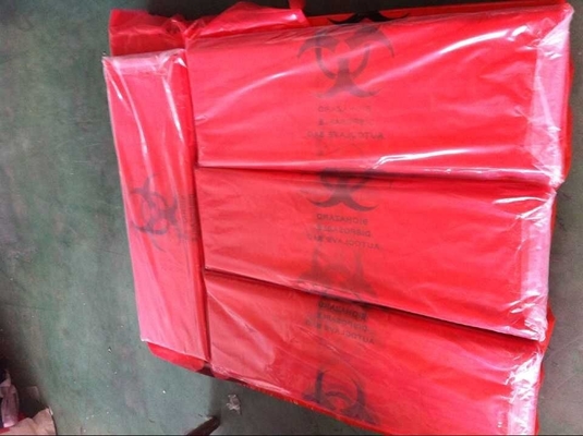 Polypropylene Lab Red Biohazard Bags Medical Waste Garbage Bags Infections Linens Waste Bags Medical Waste Yellow Sealab