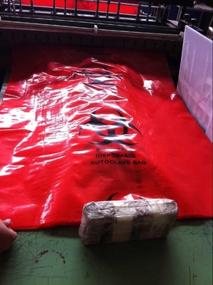Polypropylene Lab Red Biohazard Bags Medical Waste Garbage Bags Infections Linens Waste Bags Medical Waste Yellow Sealab