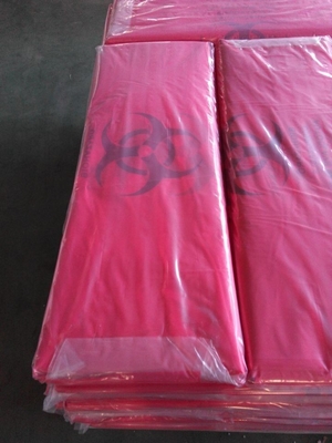 Hospital Grade Biohazard Waste Bags Red Trash Liner With Hazard Symbol For Infectious Waste Disposal. Best Small Lab Can