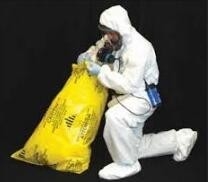 Environment Friendly Industrial Autoclavable Biohazard Bags, Biohazard Bag Holder, Disposable Infectious Safety Bag