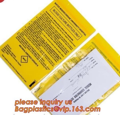 blood bag, blood grip bags. zipper pouch for medical specimen/ Pathological specimen packaging bag, medial blood carrier