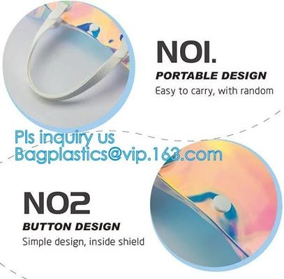 Summer Beach Bag Clear PVC Shoulder Bag new style, Fashion transparent jelly iridescent manufacturer clear shoulder purs