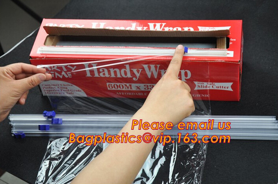Waterproof transparent pe pvc 12mic 30cm customized food wrap,China stretch cling wrap manufacturer pe food wrap with