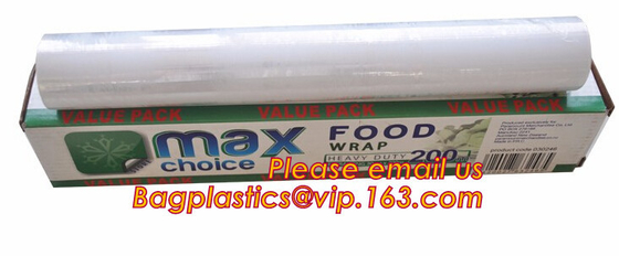 pe cling wrap for cooking, cling film supplier,clear PE food grade kitchen stretch film, Flexible clear plastic pe pvc