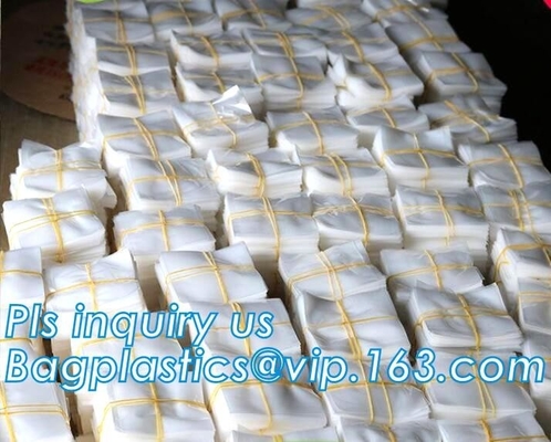 HDPE crystal clear standard flat heavy poly flat bags, Clear poly bag polypropylene flat bag for grocery packaging,LDPE