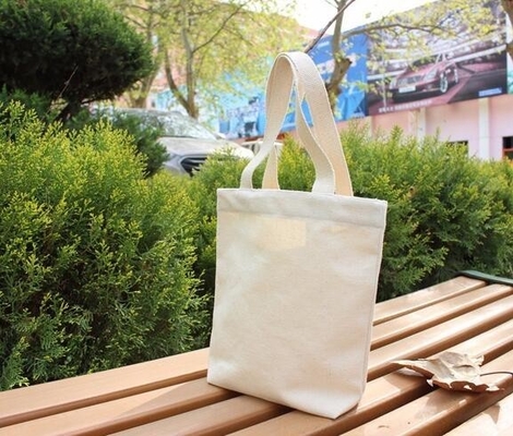 Fashionable Promotional White Cotton Cloth Handled Shopping Bag,Eco reusable custom promotional cotton canvas food pouch