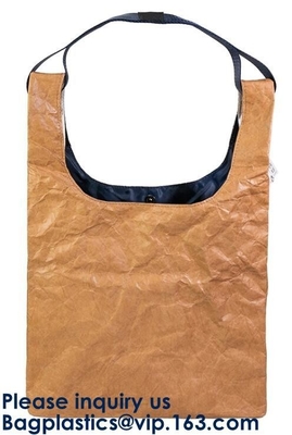Reusable Promotional Green Tyvek Shopping Tote BagWaterproof Washable Eco k Handy Makeup Cosmetic Clutch Bag Cases