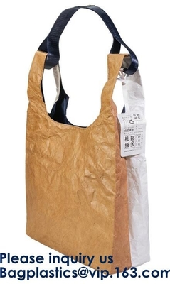 Reusable Promotional Green Tyvek Shopping Tote BagWaterproof Washable Eco k Handy Makeup Cosmetic Clutch Bag Cases