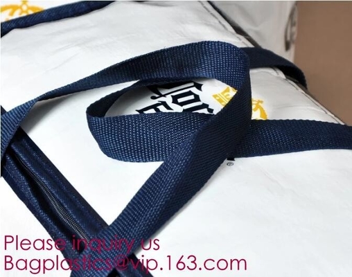 Freezable foldable insulation large lunch cooler bag,Hot sale cooler tote printed non woven food package insulation bags