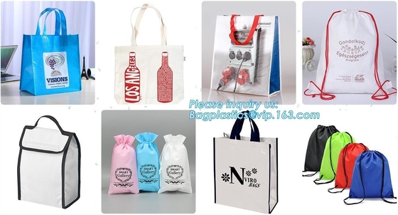 Environmental Promotional Shopping Bags Eco Gift Tote Non Woven Bag, heat seal die cut handle ultrasonic non woven bag