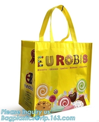 Environmental Promotional Shopping Bags Eco Gift Tote Non Woven Bag, heat seal die cut handle ultrasonic non woven bag
