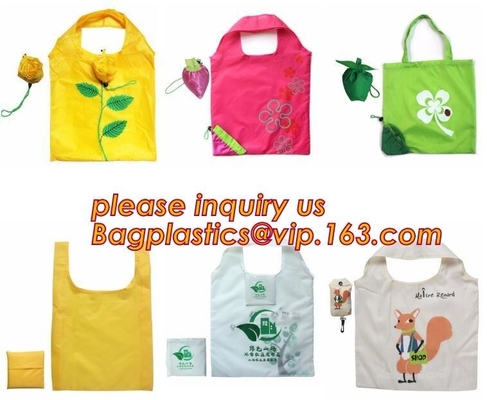 Foldable Grocery Totes, Pocket Eco Friendly Polyester Waterproof And Lightweight Sturdy Machine Washable Cloth Bags
