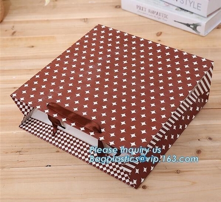 Custom Recycled Ladies Carrier kraft Paper Bag Shopping Bag for Clothes/Apparel/Gift,custom printed luxury paper wine ba