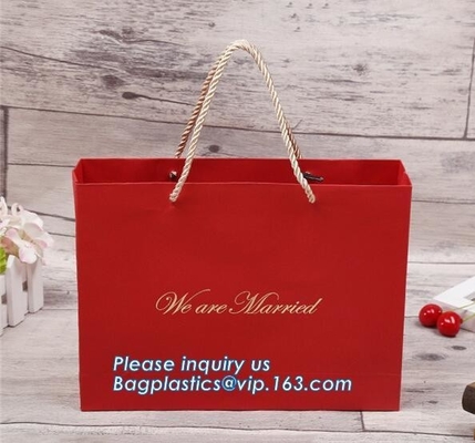 Brown Paper PACK New Luxury Shopping Paper Bag for Cloth,Fashion shopping bags Recyclable shopping Clear Plastic Carrie