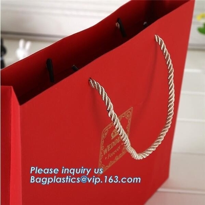 Luxury Recyclable Custom Personalized Design Glossy Tote Carrier Packaging Paper Bags For Gift, bagplastics. bagease pac