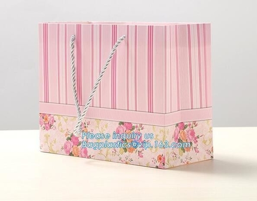 Luxury Retail Carrier Paper Shopping Packaging Bag for Clothes,Eco-friendly custom printing luxury paper wine carrier ba