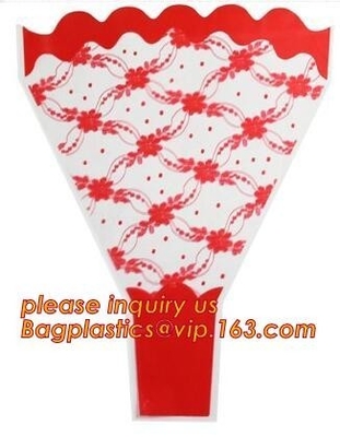 Biodegradable Flower Sleeve For Flower Packaging,Cellophane Bag Flower Mesh,Flower Sleeve Bag,Handing Plastic Bags/Plast