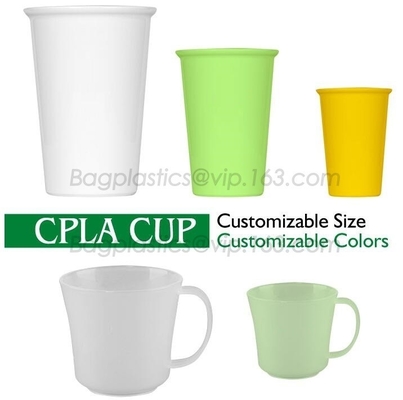 Promotional Various Durable Using compostable coffee cups, Green compostable disposable plastic cups, plastic drinking