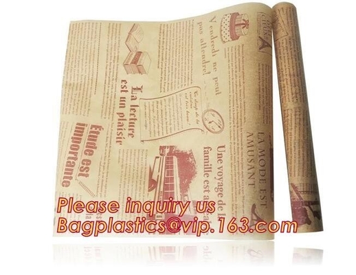 Non Stick Roasting Food Grade Wrapping Paper Silicone Coated Baking Parchment Paper, Roasting Paper For Grill cooking
