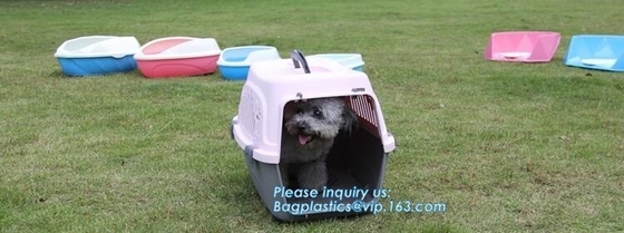 Fashion Design Luxury Travel Pet Air Carrier Dog /Cat Transport Plastic Cages Wholesale, dog pet cage pet carrier dog ba