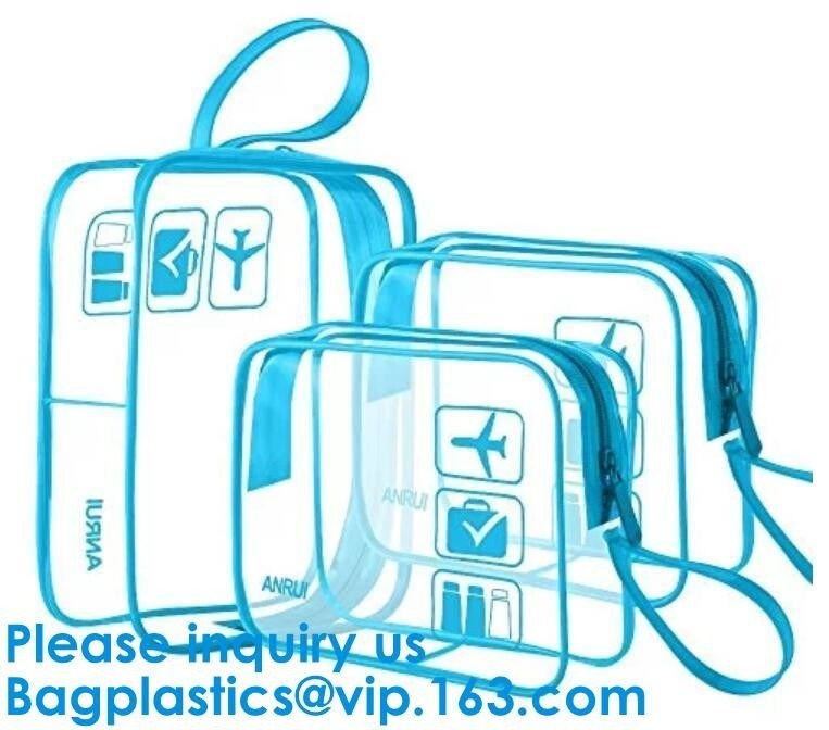 Vinyl Travel Toiletry Cosmetics Wash Pouch Cosmetic Bag Casual Daily Life Travel Vacation Holiday Make Up Bathroom Gym S